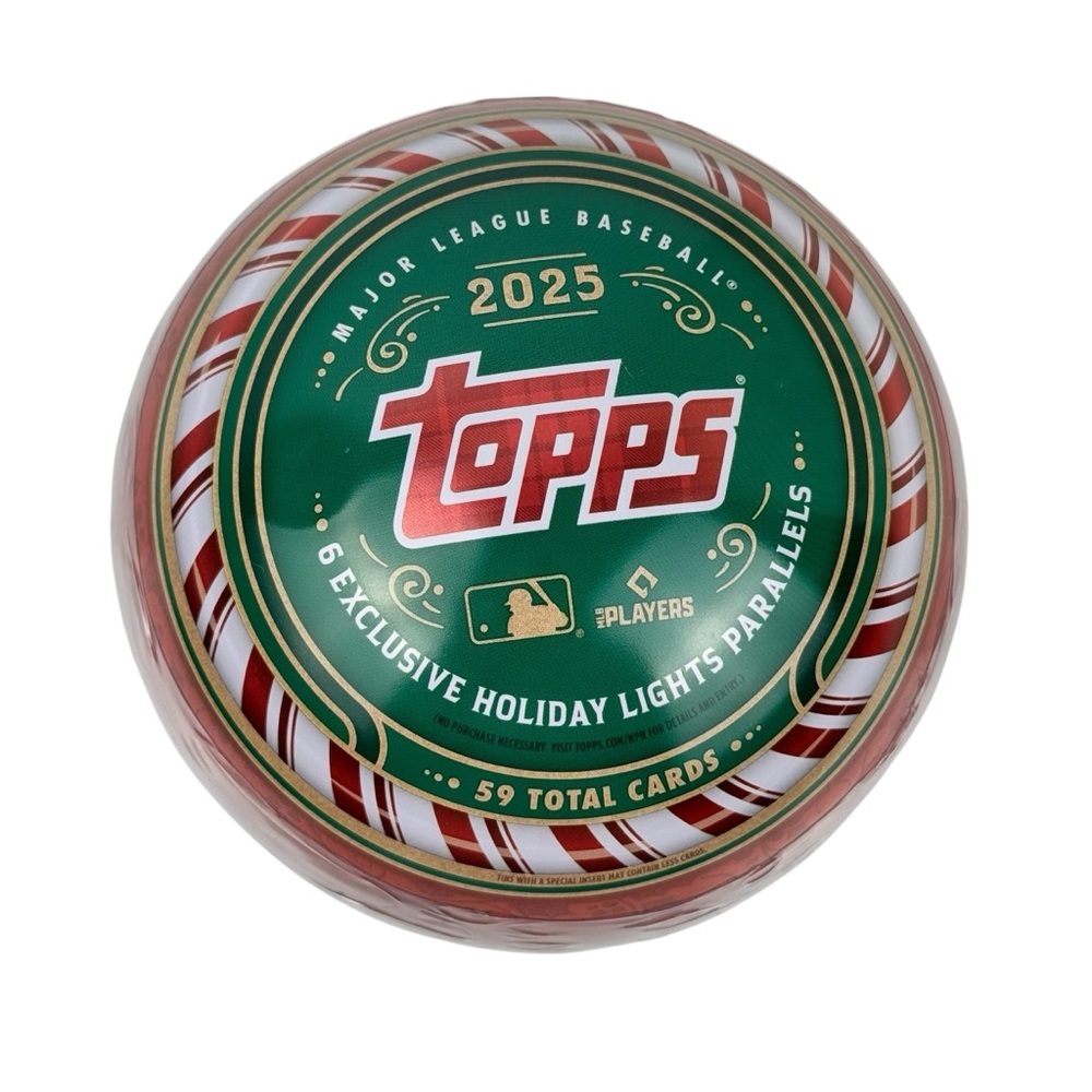 2025 Topps Holiday MLB Baseball Collector Tin Set NEW & SEALED